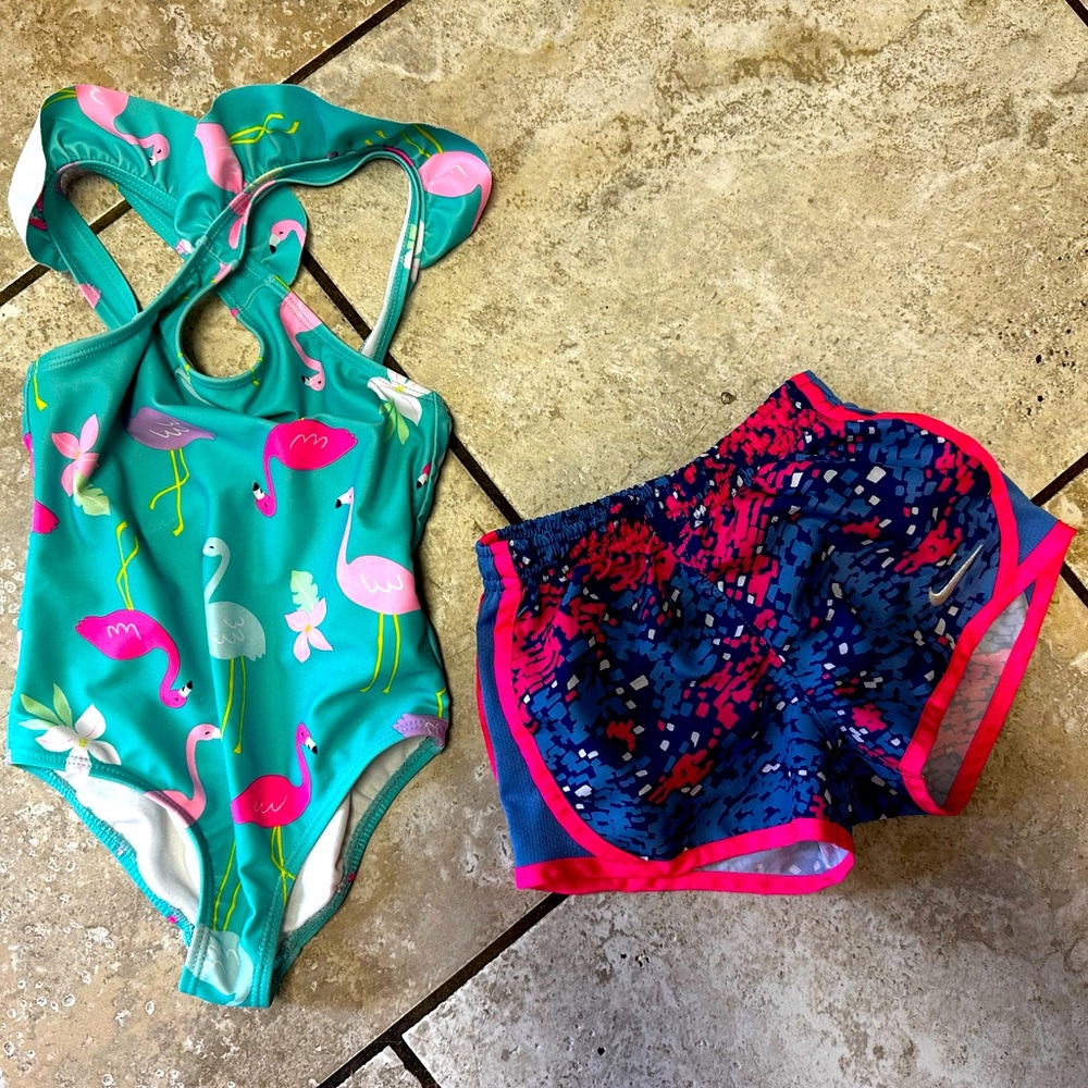 Small bundle Nike shorts and carters suit